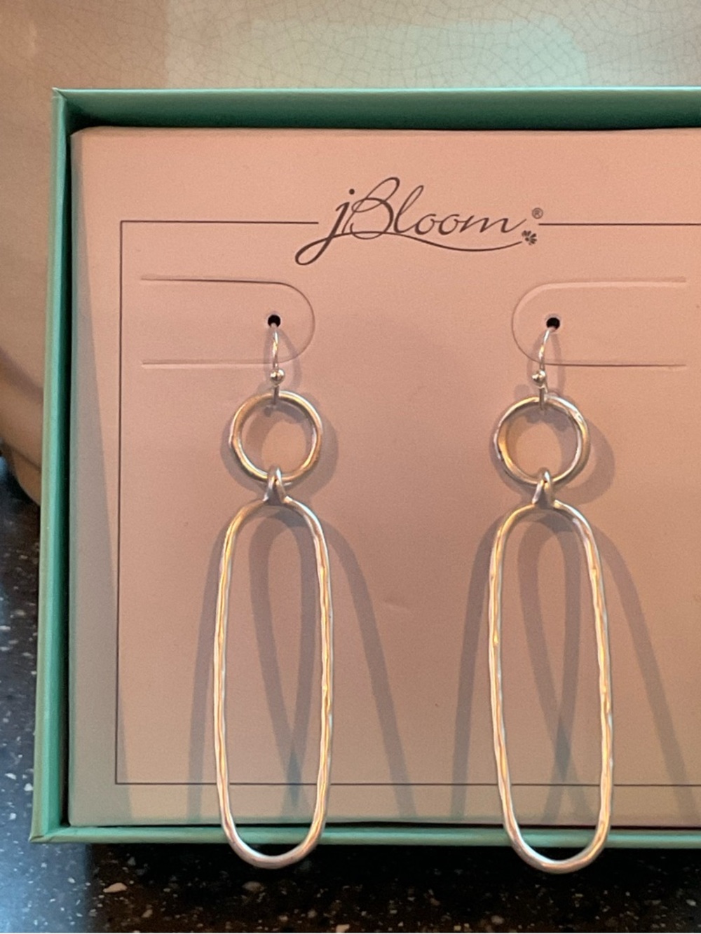 bloom Silver -Tone Double-Link Dangle Earrings